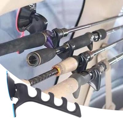 1/2Pcs Fishing Rod Holder with Suction Cup Heavy Duty Car SUV Truck Window Glass Mount Fishing Pole Display Support Stand Fishing Accessories
