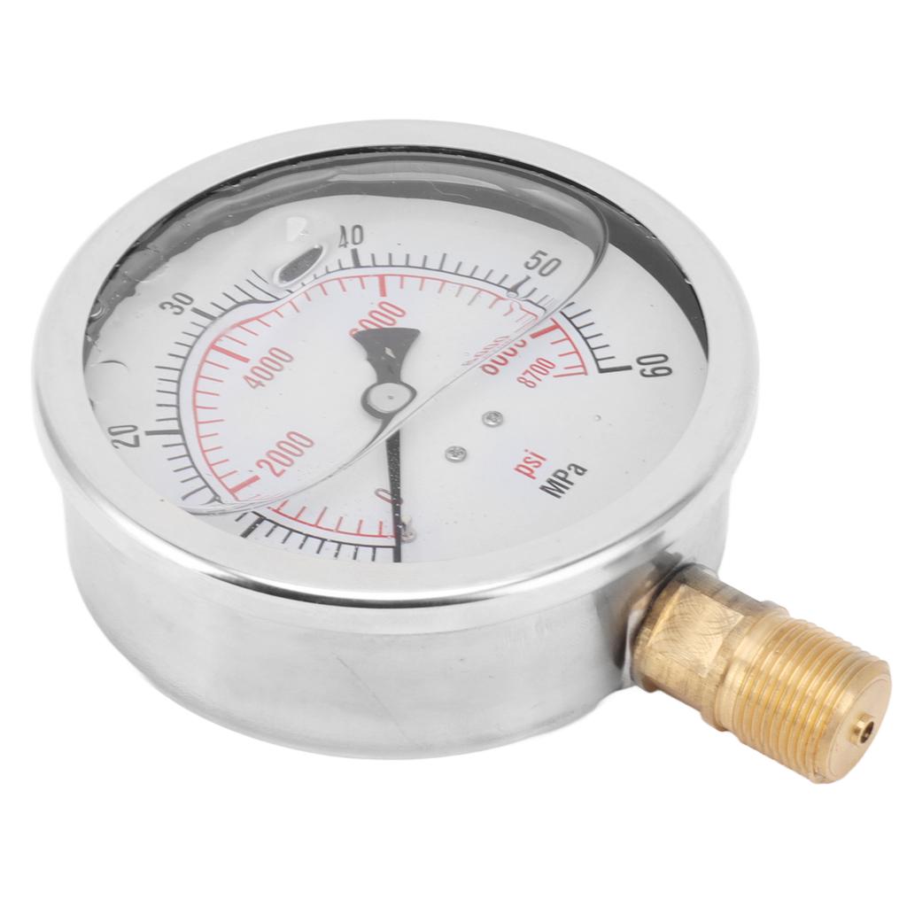 M20x1 CO2 Cylinder Pressure Gauge 8700psi Carbon Dioxide Pressure Gauge CO2 Gage