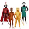 Game Brainrot Tung Tung Tung Sahur Cosplay Bodysuit and Mask Costume Anime Halloween Carnival Xmas Party Jumpsuit