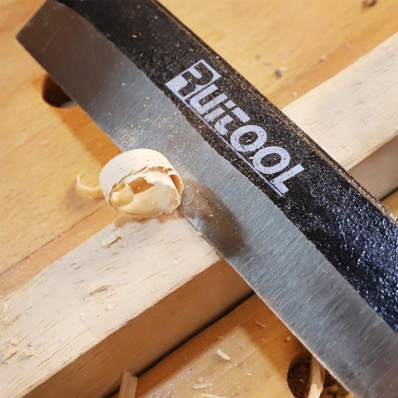 Woodworking Pull Knife Draw Knife Straight Draw Shave Knife Woodworking Tool Scraper Plane with Double Wood Handles