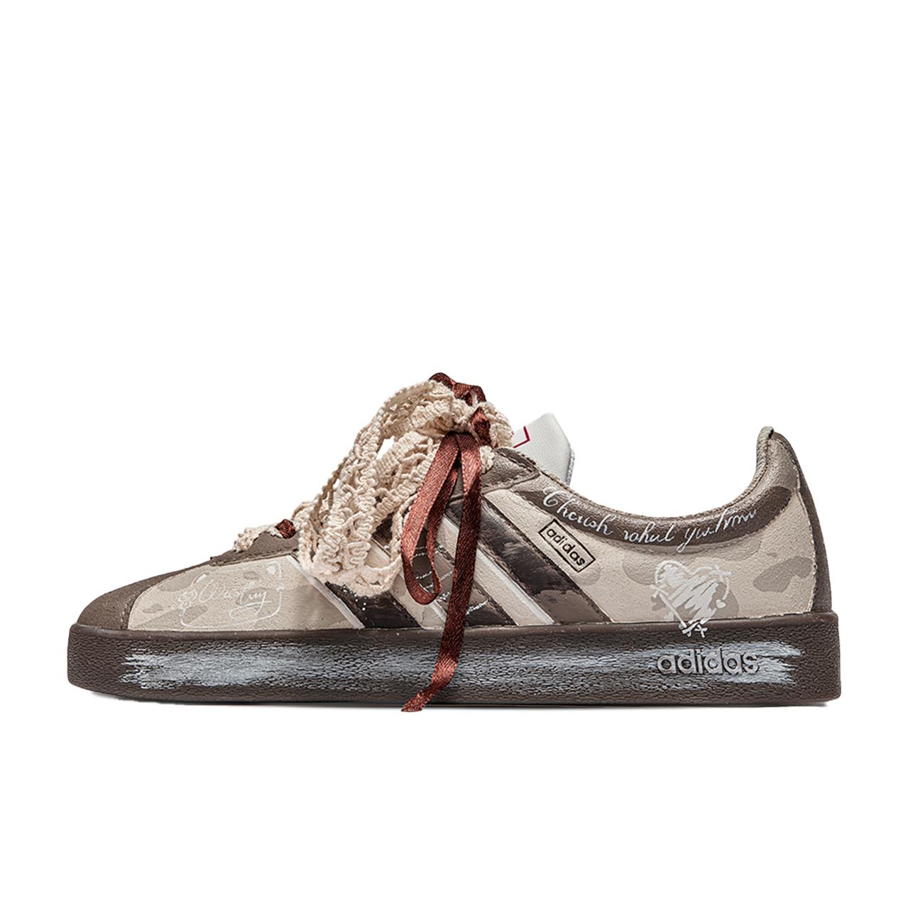 

Adidas Neo VL Court 2.0 Abrasion Resistant Abrasion Resistant Low top Skateboard Shoes Unisex Brown HQ1802(TeamM-) 35⅔