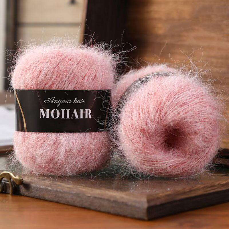 Alpaca Mohair Yarn Hand Woven Sweater Camisole Hat Yarn Ball Handmade DIY Doll Crochet Hook Yarn Ball Handmade Materials