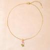Design Pink Zirconium Tulip Necklace Women'S Fresh Natural Versatile Flower Pendant