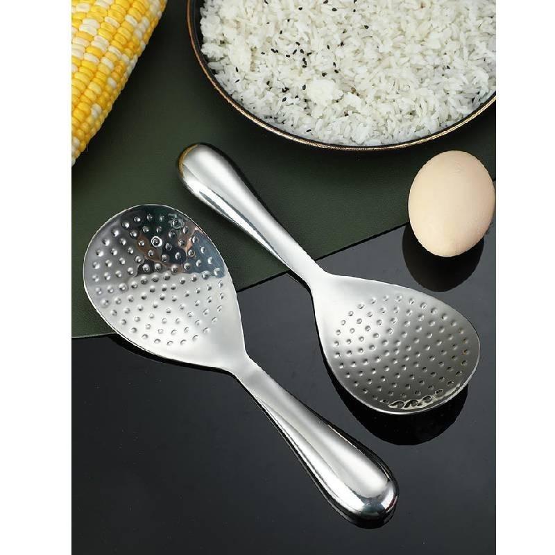 Rice Stainless Steel Spoon High Temperature Resistance Thicken Kitchen Supplies