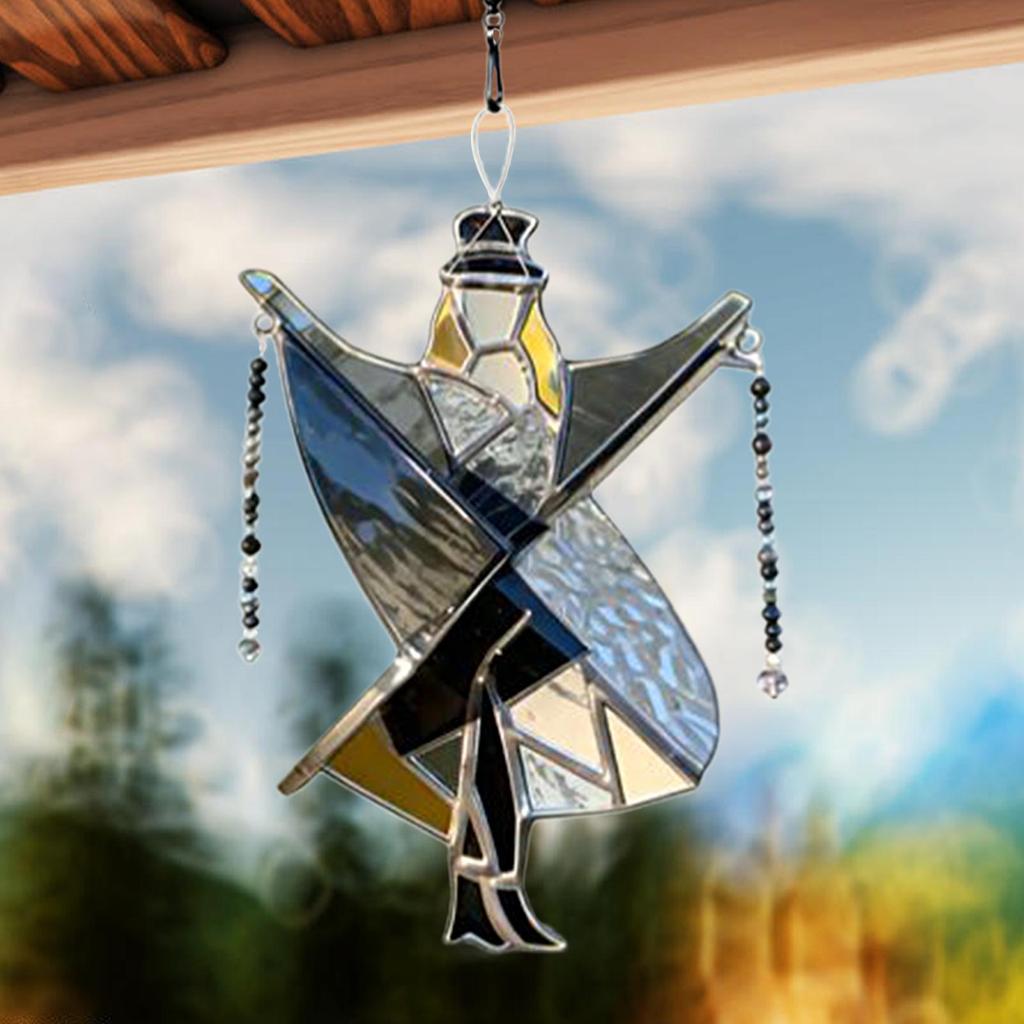 Wind Spinners Outdoor Handmade Stained Wall Art Wind Spinner Colorful Wall Decor for Indoor Outdoor Living Room Garden Office