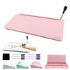 Desk Time 1 Broad Pen and 6 Fine Available In 3 Glass Desk Easy To Write Ideal for or Home Whiteboard, Tabletop, [Includes Pens] Colors Peach, Pink,