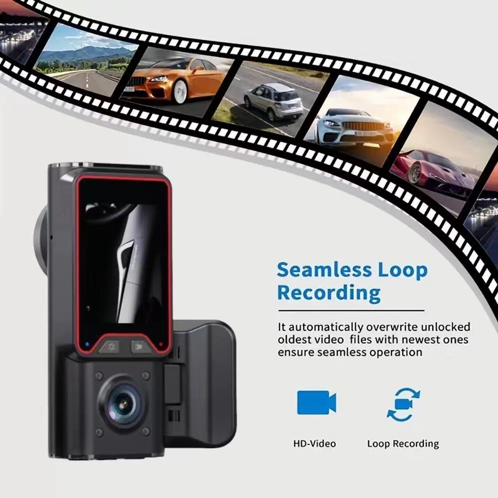 In Car, Out of Car, Rear of Car 3 Recording 1080P Infrared High-definition Driving Recorder