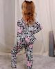Girls’ Button-Up Pajama – Soft Fabric & Cute Prints, Demi-season, 6077-024-5 HC