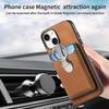 Detachable Wallet Magnetic Leather Case for iPhone 15 Pro Max 16 Plus 14 13 12 11 Xs Max XR 7 8 SE 2022 Bracket Hover Ring Cover