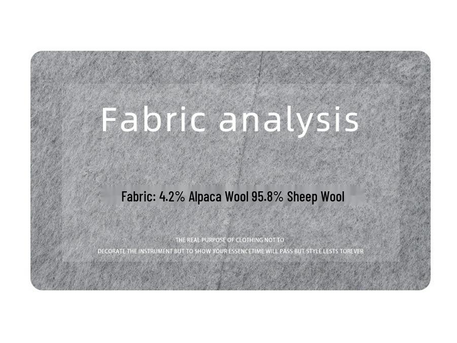 Su Jiu'er Women's 2024 Mid-Length Double-Sided Wool Coat - High-End Gray Autumn/Winter Outerwear