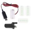USB C Type-C Power Supply Adapter for LR14 Battery Replace LR14 Battery for Toy