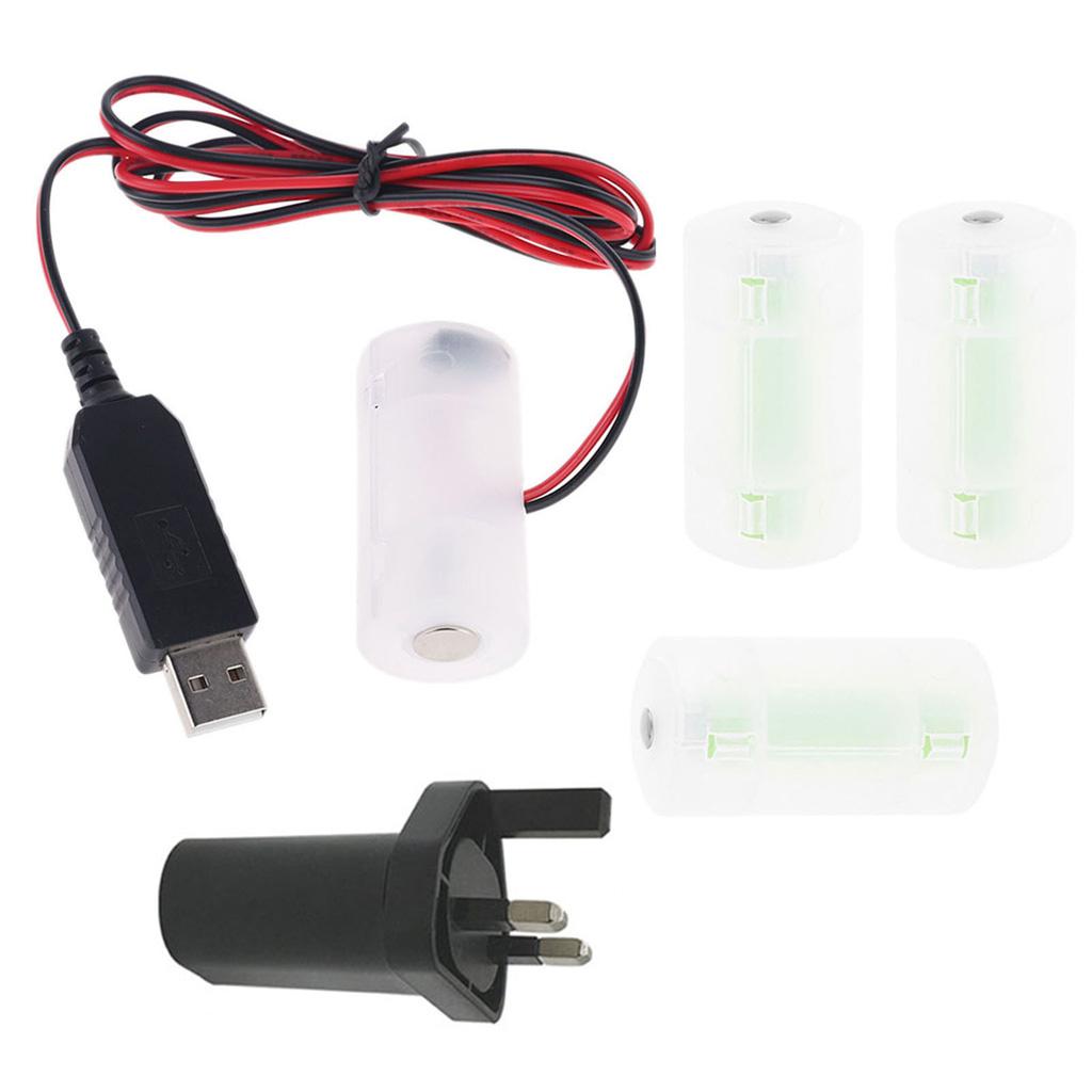 USB C Type-C Power Supply Adapter for LR14 Battery Replace LR14 Battery for Toy