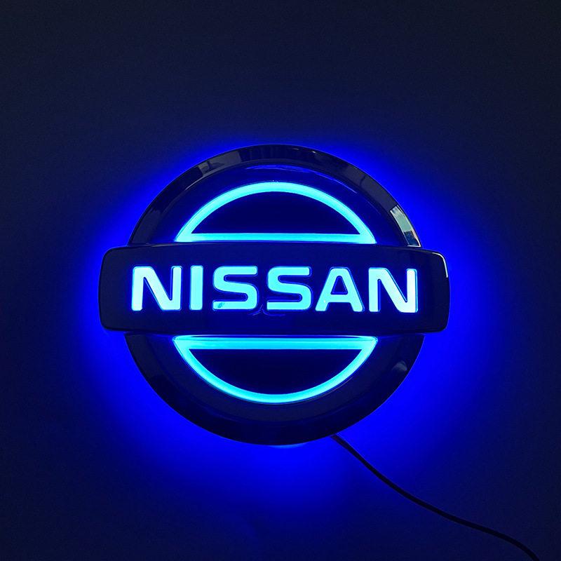 Car 5D LED Front Rear Light Emblem Sticker For Nissan GTR NISMO Qashqai Patrol X-trail Tiida Navara Sylphy Juke Teana Skyline