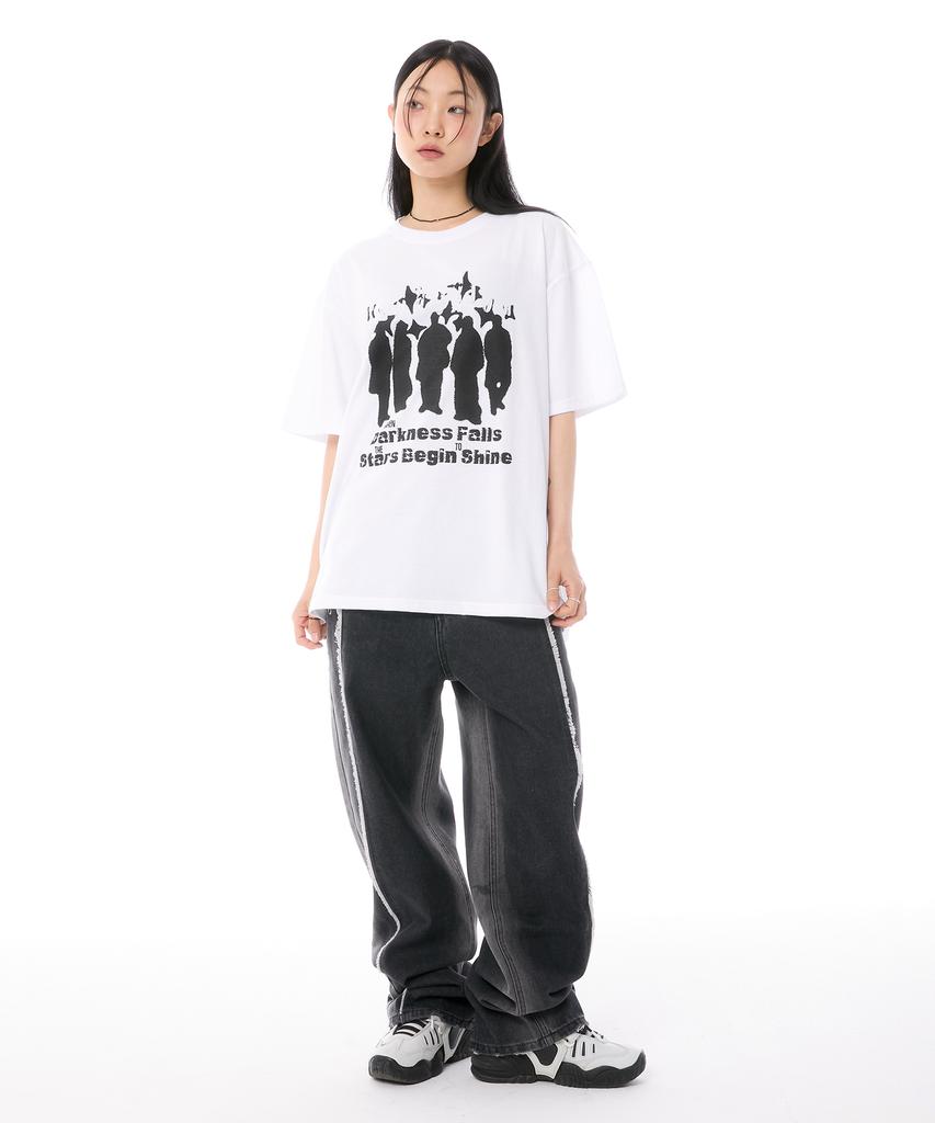 FLAVORISM Cut-Off Bleach Washed Denim Pants (Tp0042)