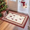 Christmas Indoor/Outdoor Doormat - Wear-Resistant, Dirt-Resistant, Dustproof, Easy-Clean for Balcony, Living Room, Bathroom, Study.