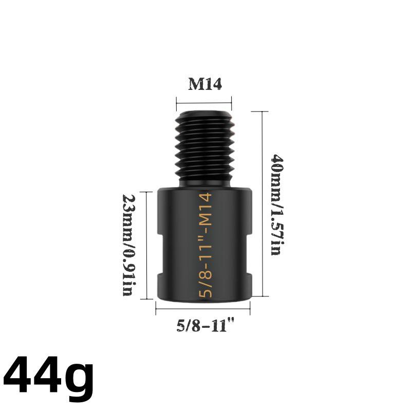 M10 To M14 Angle Grinder Adapter, Cross Drill Hole Opener Conversion Rod, 5/8-11 American Thread