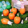 Squeeze Toys Carrot Rabbit Fidget Toys Pop Up Squishy Rabbit In Carrot Stress Relief for Kids Adult Novelty Toy Easter Gift
