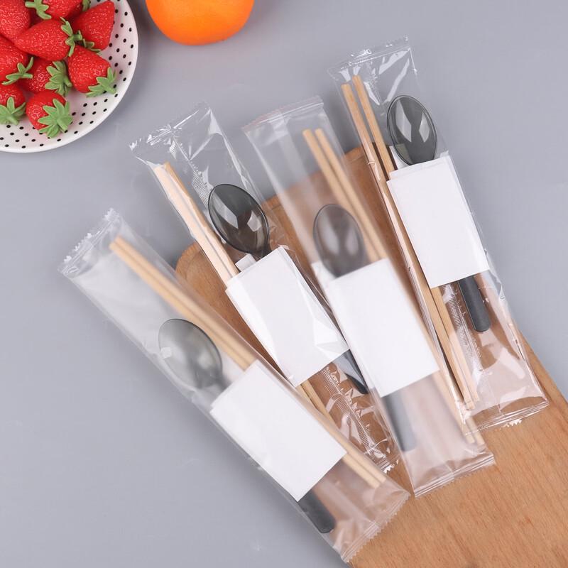 Changbaosen Disposable 4-Piece Cutlery Set 100 Sets