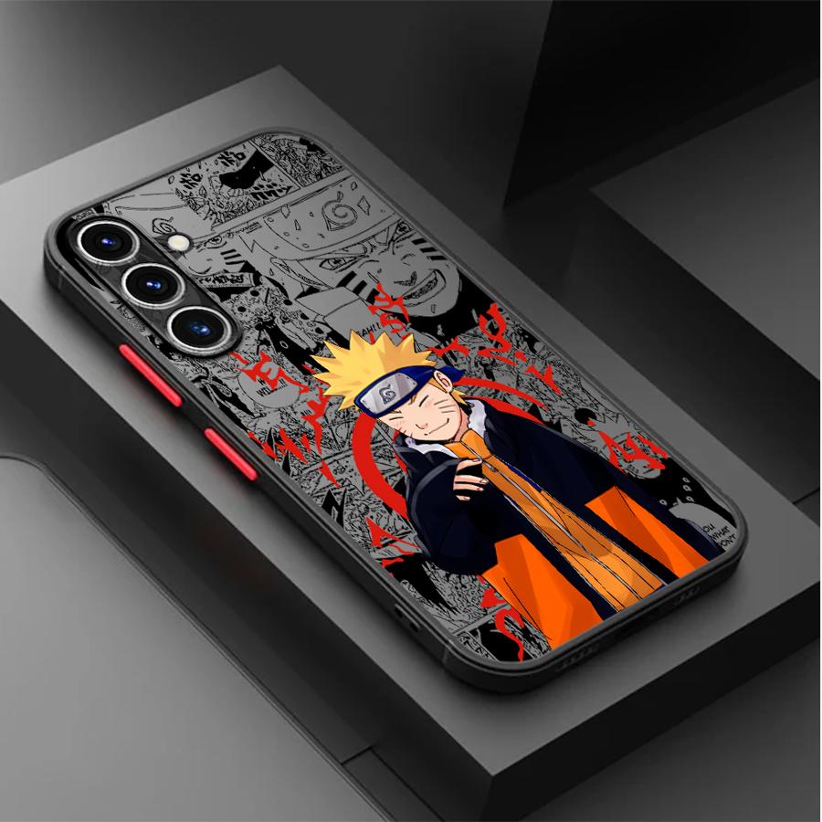 Matte Phone Cover Case for Samsung Galaxy A21s A24 A53 A25 A26 A73 A54 A52 A56 A34 A22 A35 A36 Anime Narutos Cool