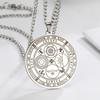 Dawapara Four Powerful Archangels Necklace The Seals of The Four Emperors Kingdom of Spirits Rulership Stainless Steel Amulet