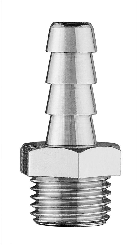 8 mm hose connector with 1/4" male thread