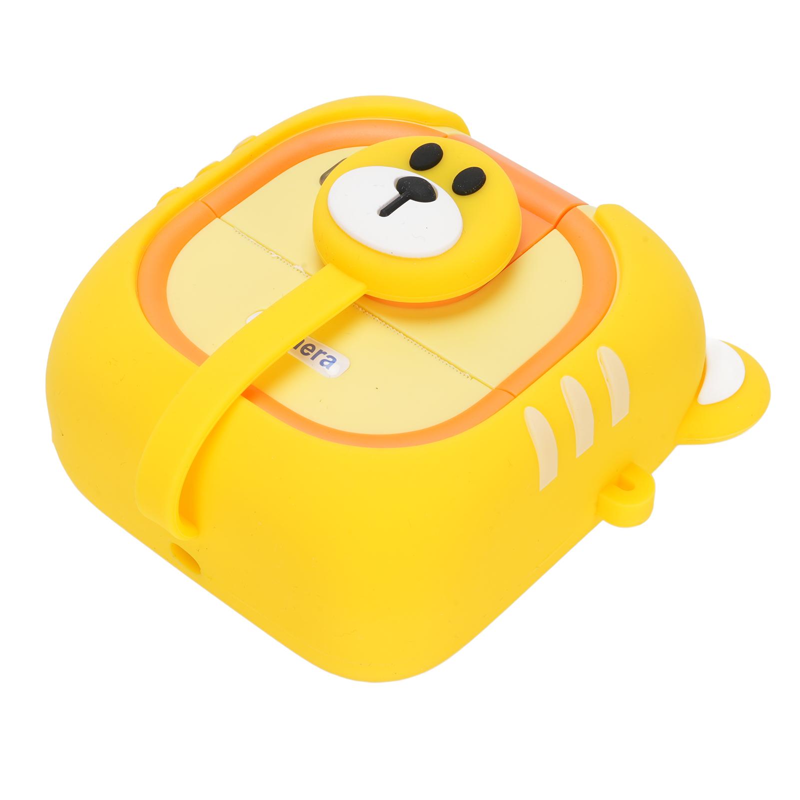 

Цифрова камера для друку 2,4-дюймовий дисплей об єктив, що обертається на 180 градусів 48 МП 1080P Відеогра Перезаряджувана камера жовтий