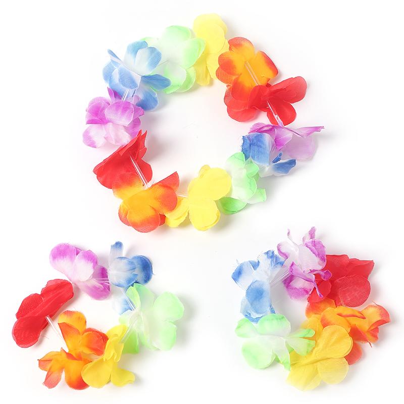 5Pcs Bulk Tropical Artificial Flowers Hawaiian Beach Favors Summer Wedding Decoration Birthday Party Supplies Garland Ornament