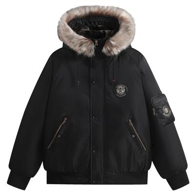 Winter New Trendy Brand American Casual Loose Thickened Cotton Clothes Hooded Cotton Clothes