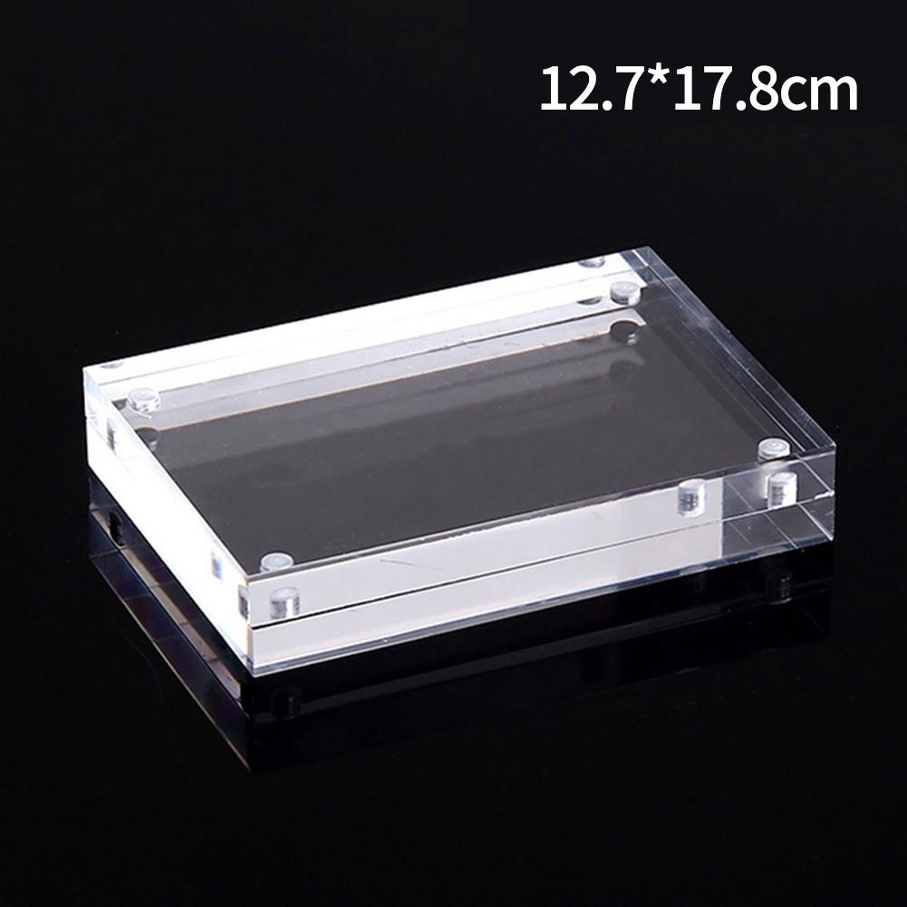 Transparent Acrylic Photo Frame Magnetic Poster Display Stand