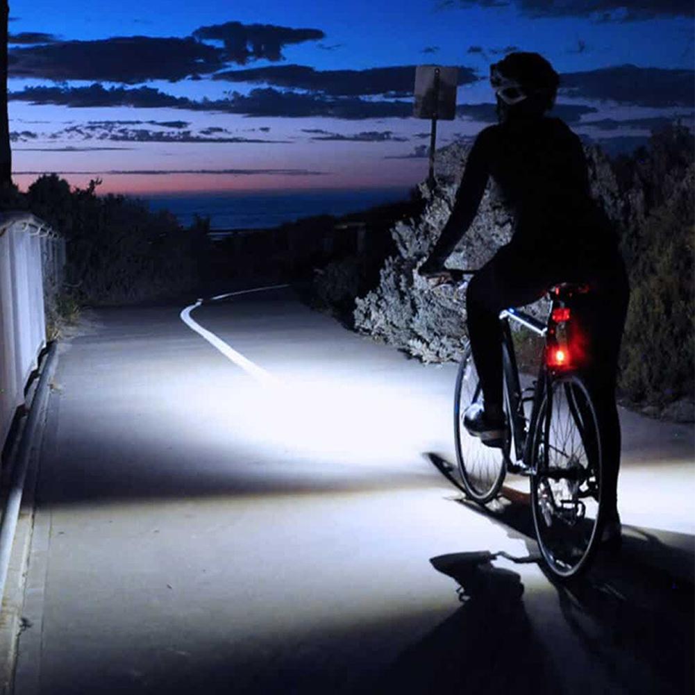 Solar Bike Light Headlight 1200mAh USB Rechargeable Display Bicycle Flashlight Front Lamp For Mountain And Road Bikes