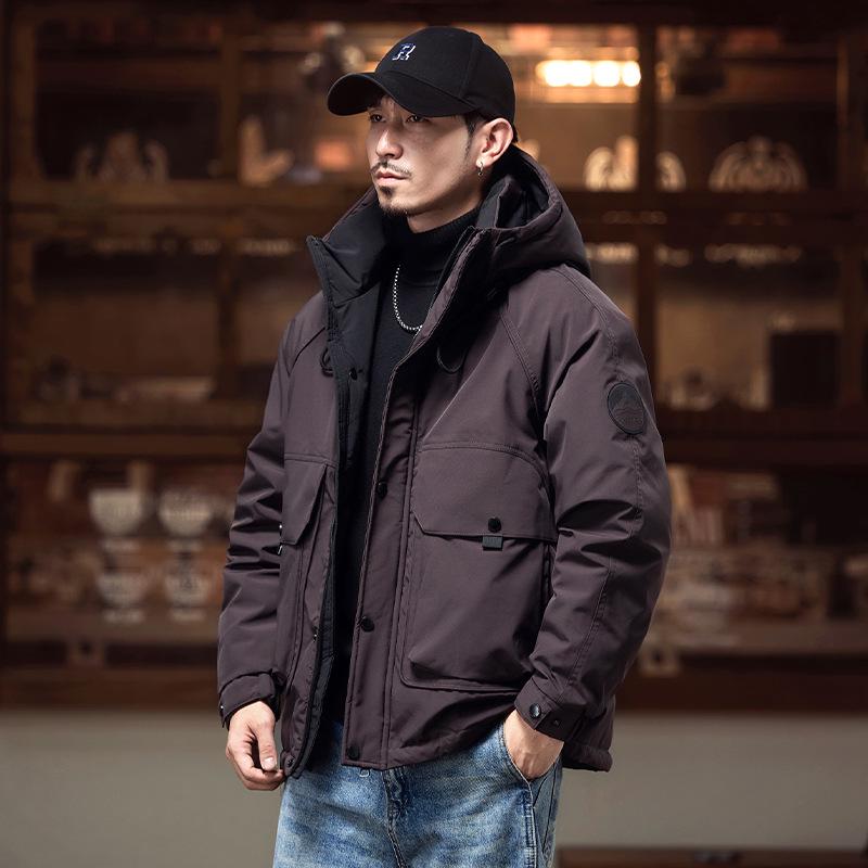 

2025 Men s 90% Down Jacket - Retro American Workwear Winter Trend L