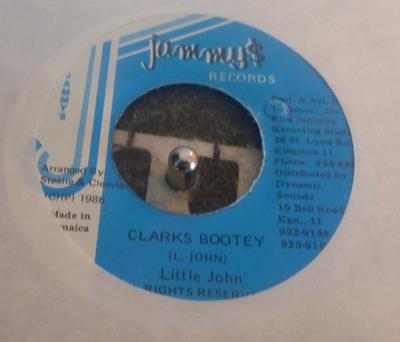 7inch Record LITTLE JOHN - Clarks Bootey NONE Jammy's Records Jamaica Reggae, Ska & Dub Used