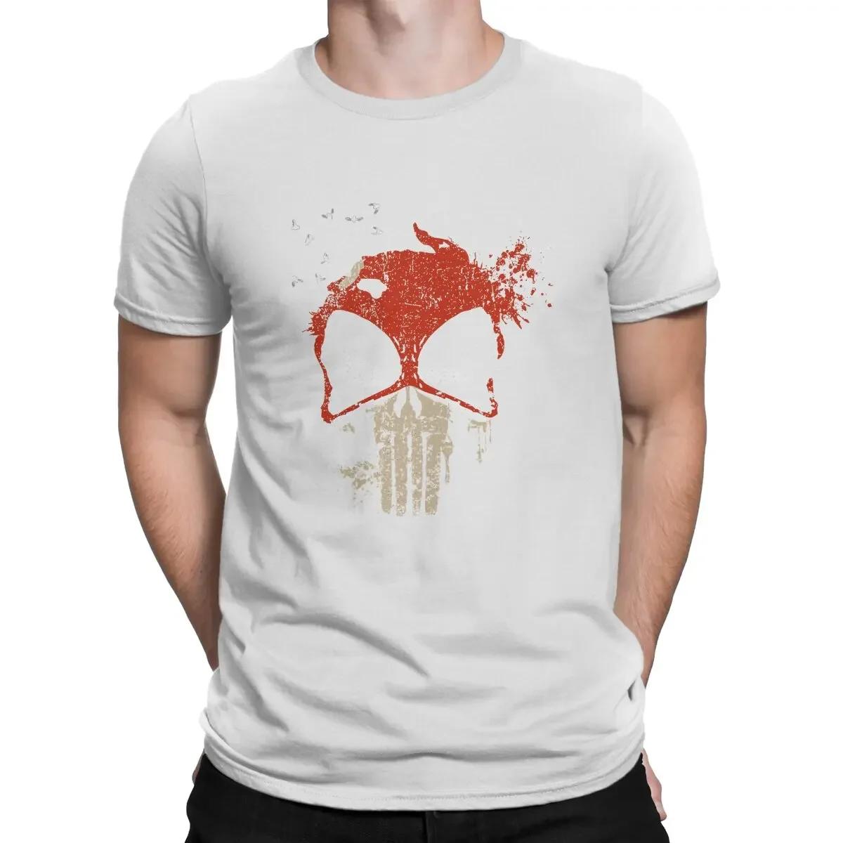 

Authentic High Quality Burrito Classic TopLoose Print Men s T-Shirt Crew Neck Deadpool Movie Relaxed Short Sleeve Top 4XL