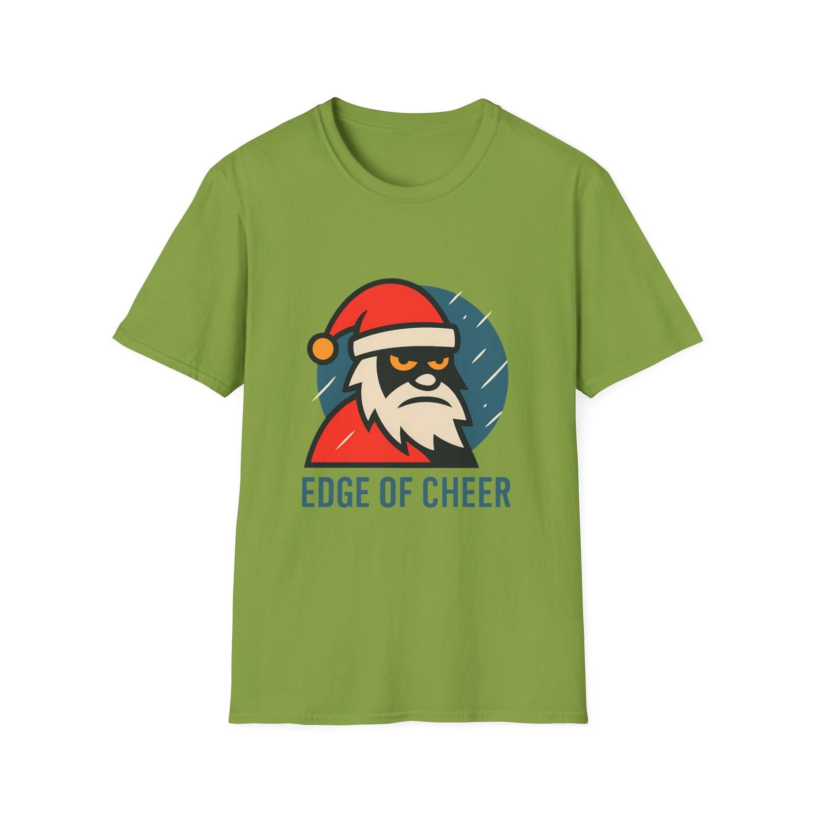 Unisex Softstyle T-Shirt Mens Womens Tees Top Santa Gritty Winter Christmas Holiday S