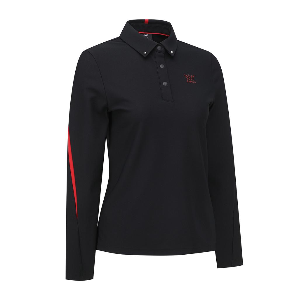 ANEW GOLF Women Sp Eseential Long T-Shirt_Bk