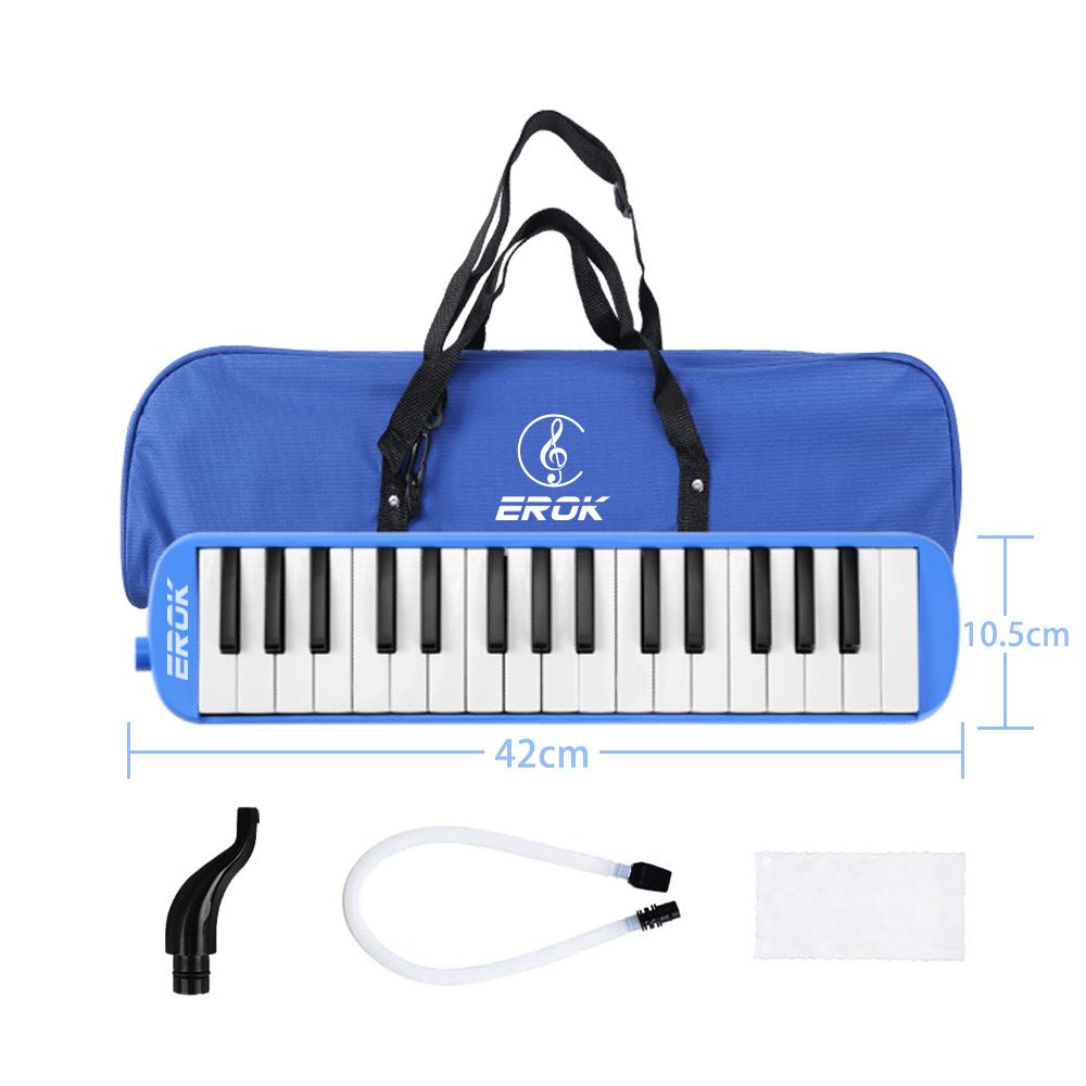 32 Keys Melodica Mini Piano Keyboard Musical Instrument Mouth Organ Children Gift With Portable Bag Mouthpiece Accessories