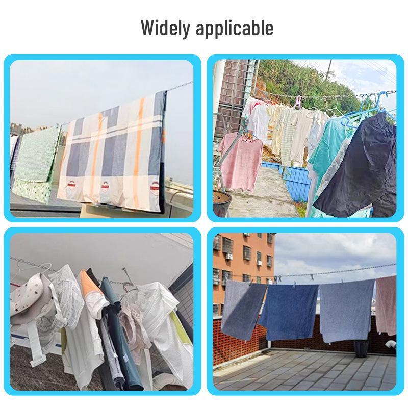 Outdoor Clothesline Iron Chain for Drying Quilts and Clothes - Balcony or Dormitory Use