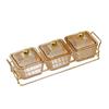 Creative Divided Serving Platter with Lid Appetizer Serving Tray Snack Dishes Food Storage Box Nuts Tray for Nuts Fruits