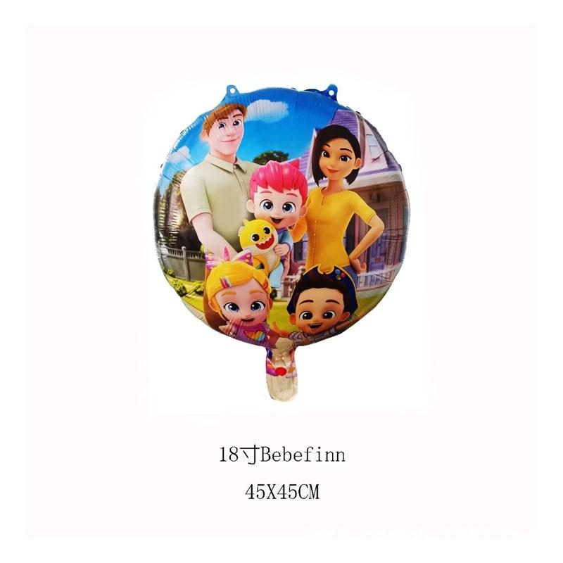 

Cartoon TV Show bebefinnes Foil Balloons Happy Birthday Party Decorations Set for Baby Shower Boy Girl Kids Gift Other