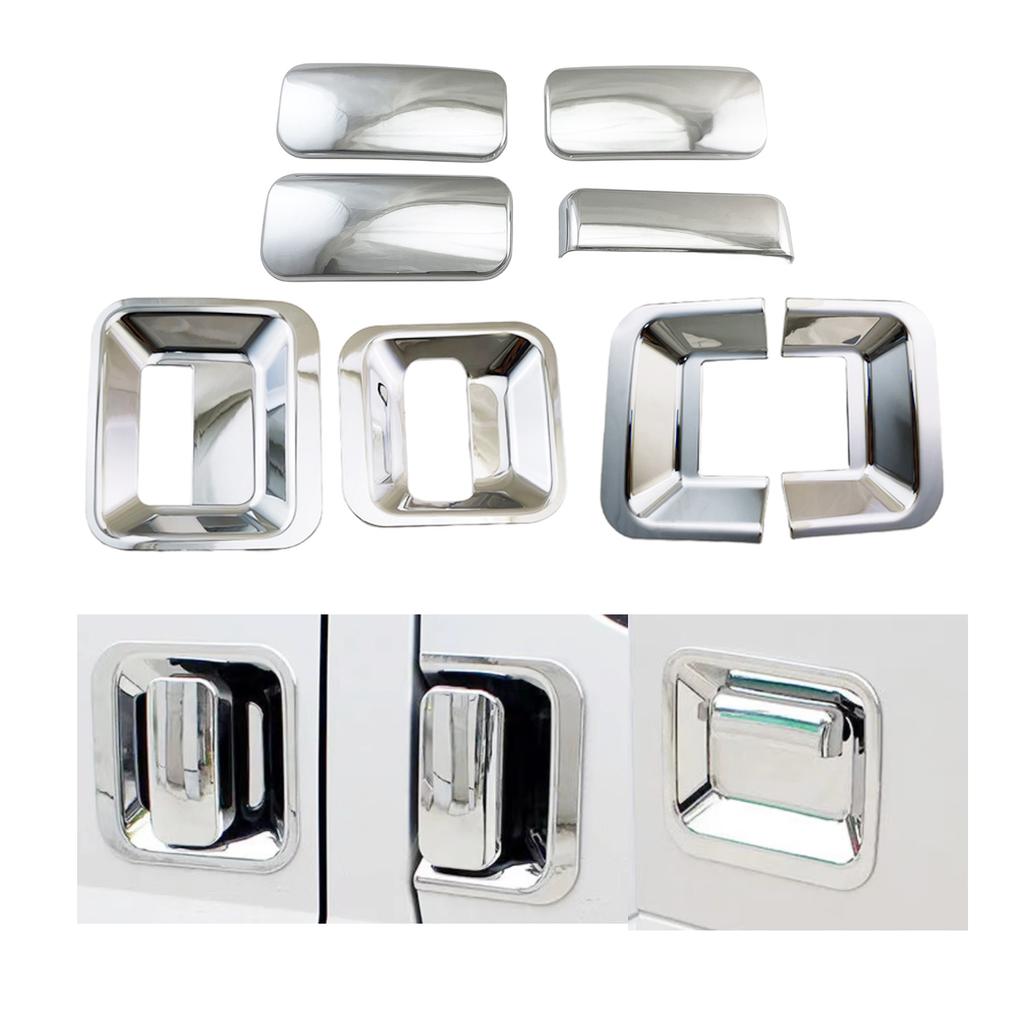 ABS Chrome Car Accessory Door Handle Bowl Covers Trim Paste Style For Ford Transit Tourneo MK6 MK7 2007 2008 2009 2010 2011 2013