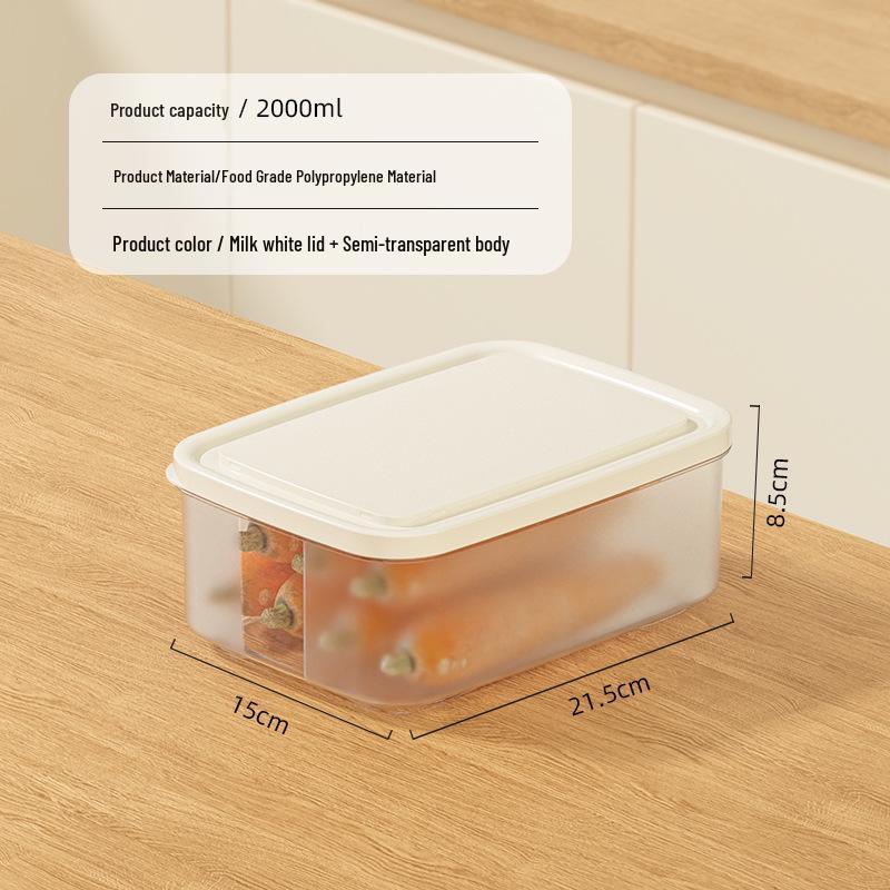 Vegetable & Meat Freezer Storage Box with Fruit Compartment