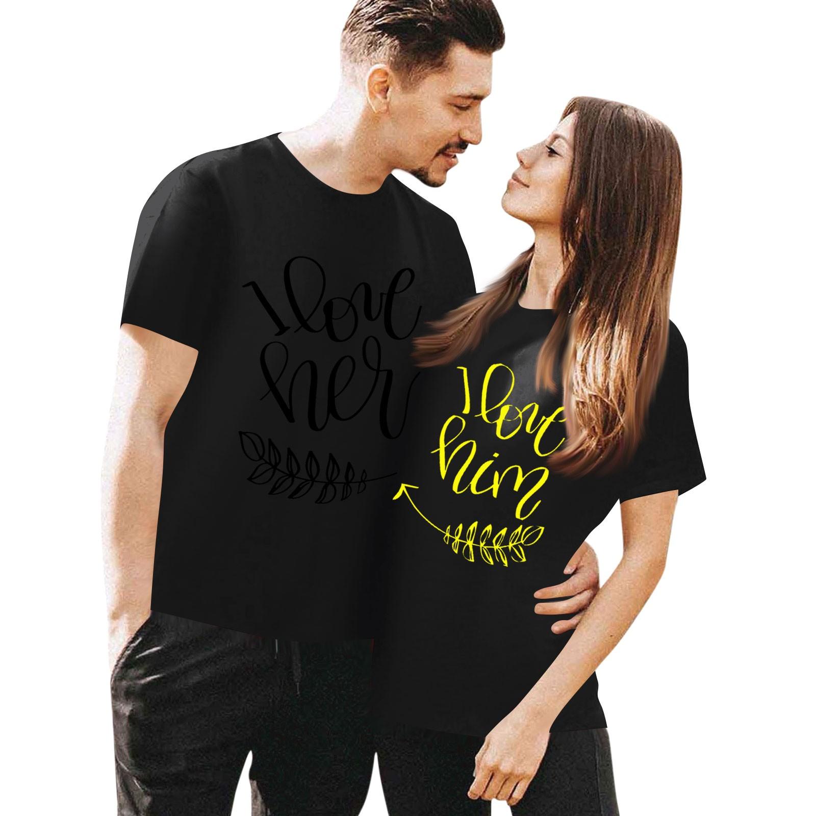 

Женская повседневная футболка с круглым вырезом и коротким рукавом с принтом ко Дню святого Валентина L чёрный