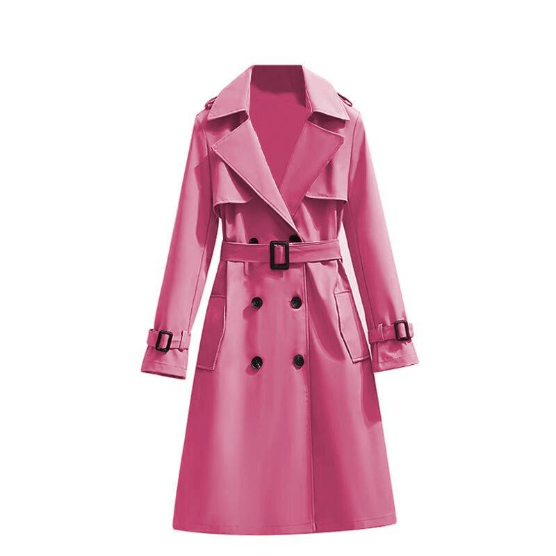 Frühling/Herbst 2025 Damen Koreanischer Stil Mittellange Lässige Windbreakerjacke