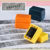 Privacy Stamp Privacy Smear Confidentiality Stamp ABS Identity Address Blocker Seal  ID Data