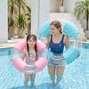 Summer Cartoon Sequin Transparent Inflatable Pool Float - Beginner-Friendly Parent-Child Swim Ring