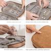 PU Leather Jewelry Storage Bag Multi-functional Jewelry Carrying Case  Travel Use