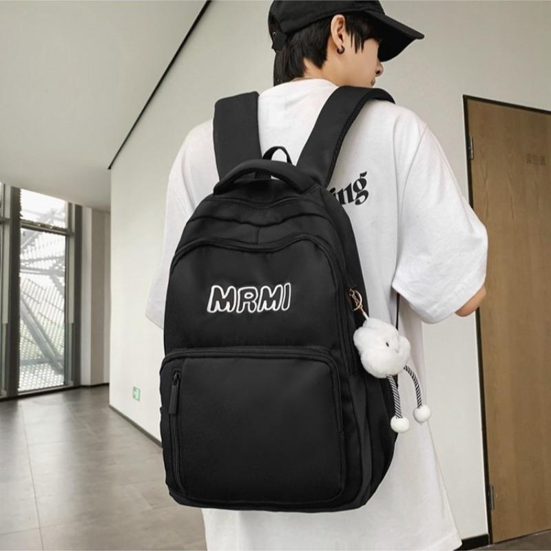 Student schoolbag women's high value durable light niche trend backpack men's simple high school backpack tide