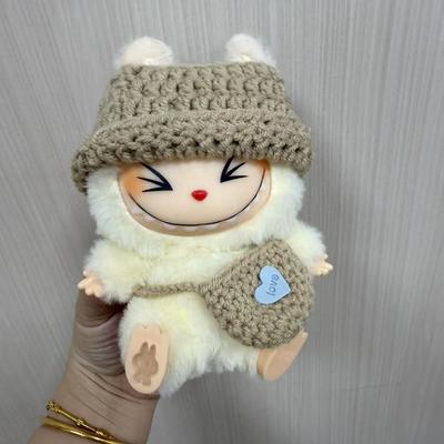Finished Product Hand-woven 17cm Rabub Pendant Doll Clothes Second and Third Generation Sweater Hat Satchel