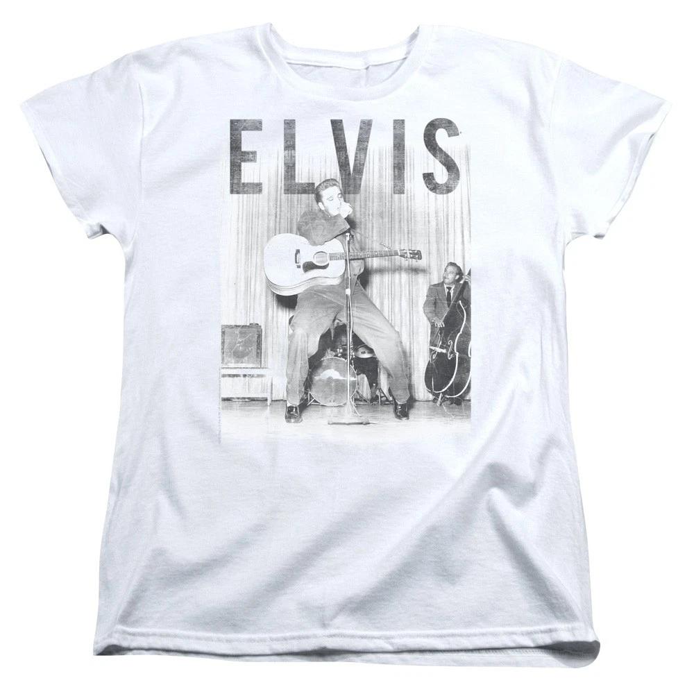 Elvis Presley With the Band Women s T-Shirt Officially Licensed Rock Tee S-2XL M