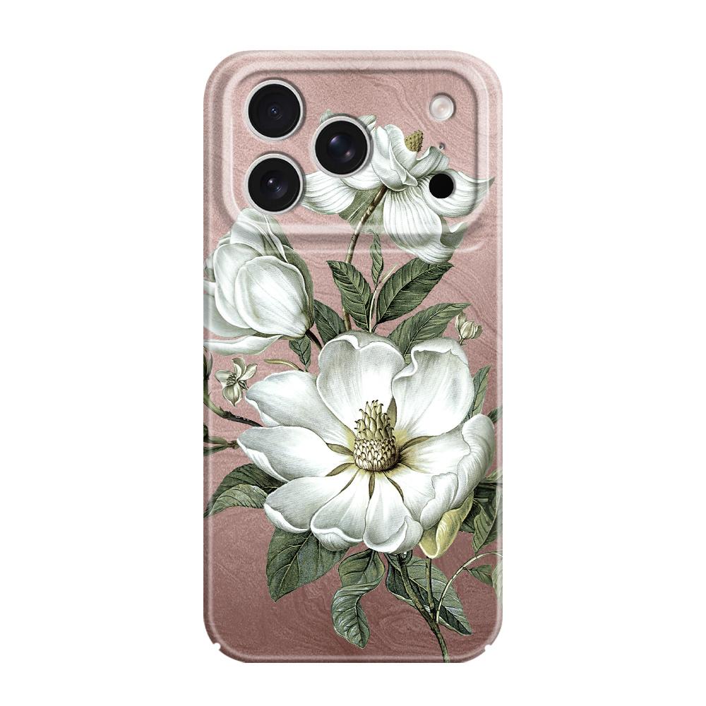 Gorgeous Magnolia Phone Case For iPhone 17 Air 16 16E 15 14 Plus Pro Max Film Hard Cover